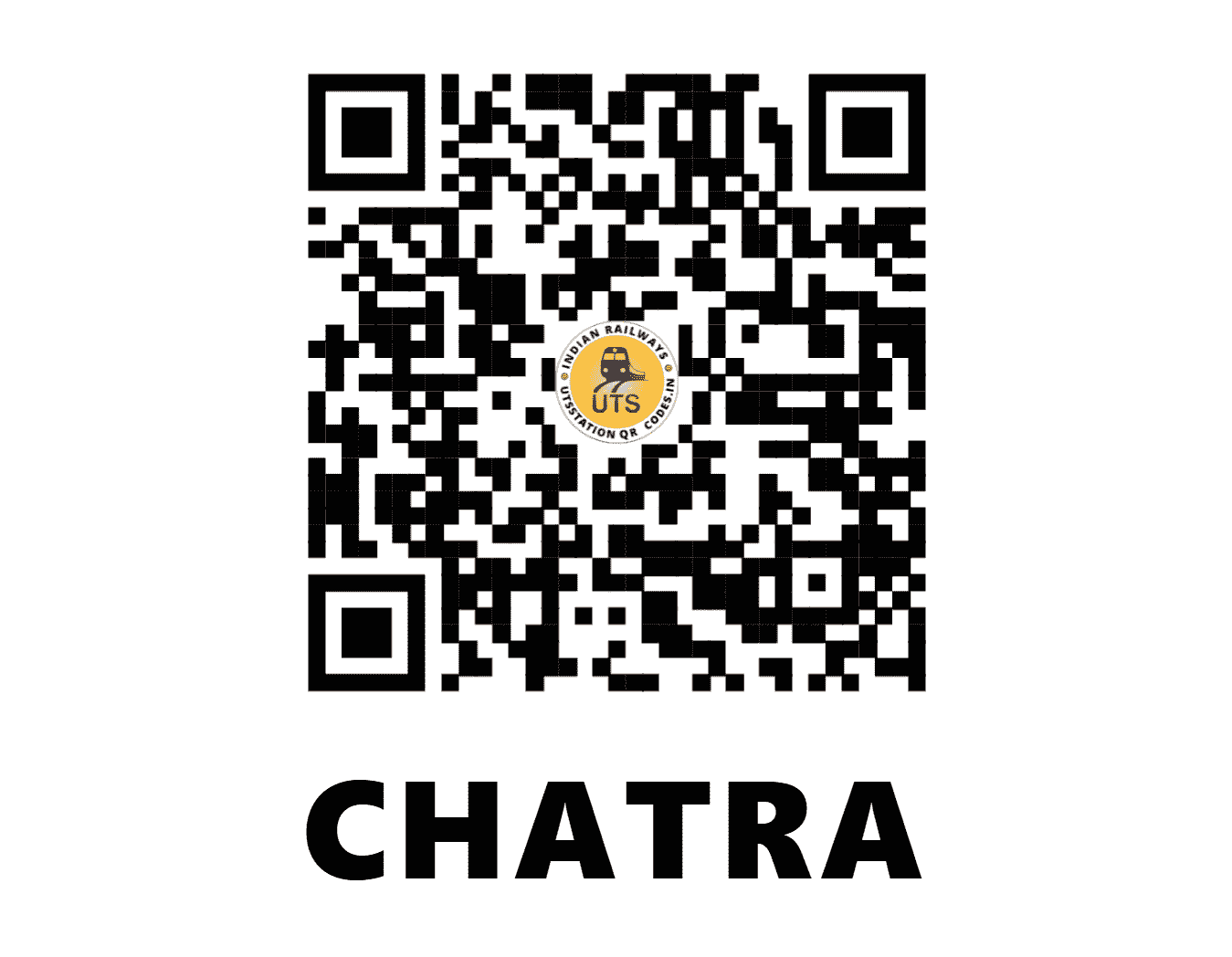 UTS QR Code for CHATRA - CTR (ER - WEST BENGAL)
